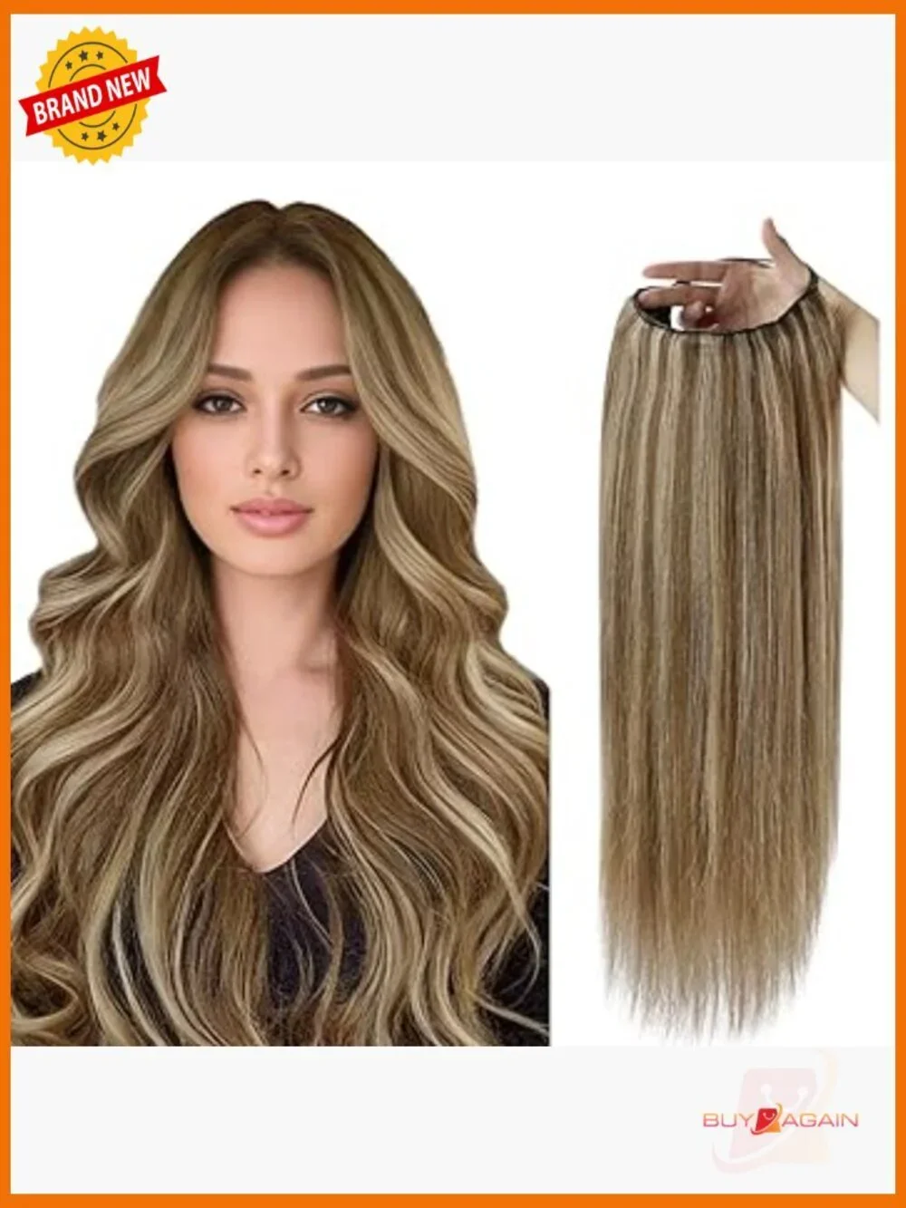 20 Inch U Part Wig Real Human Hair Clip In Extension 165g